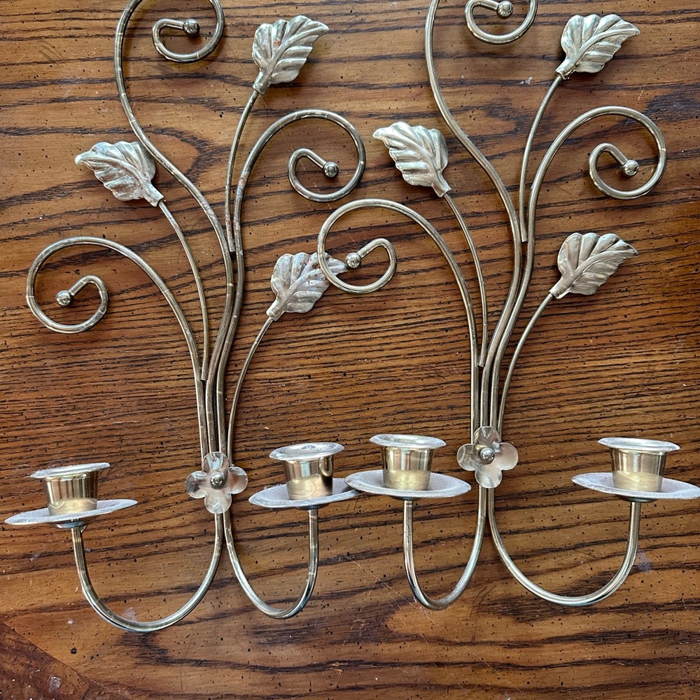 Gold metal home decor bundle - Picture 2 of 8